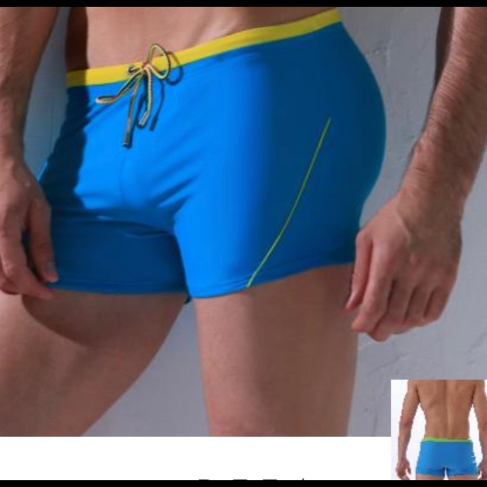 Men swim